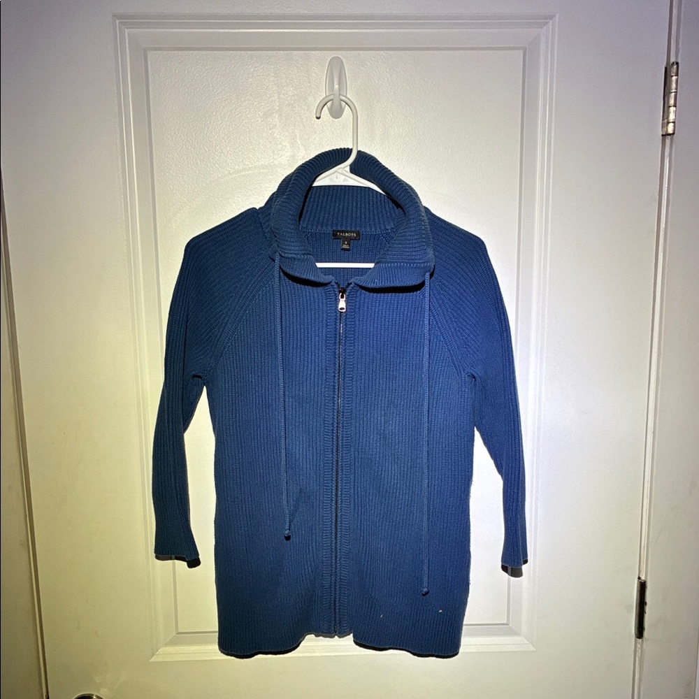 Talbots Deep Blue Knit Sweater